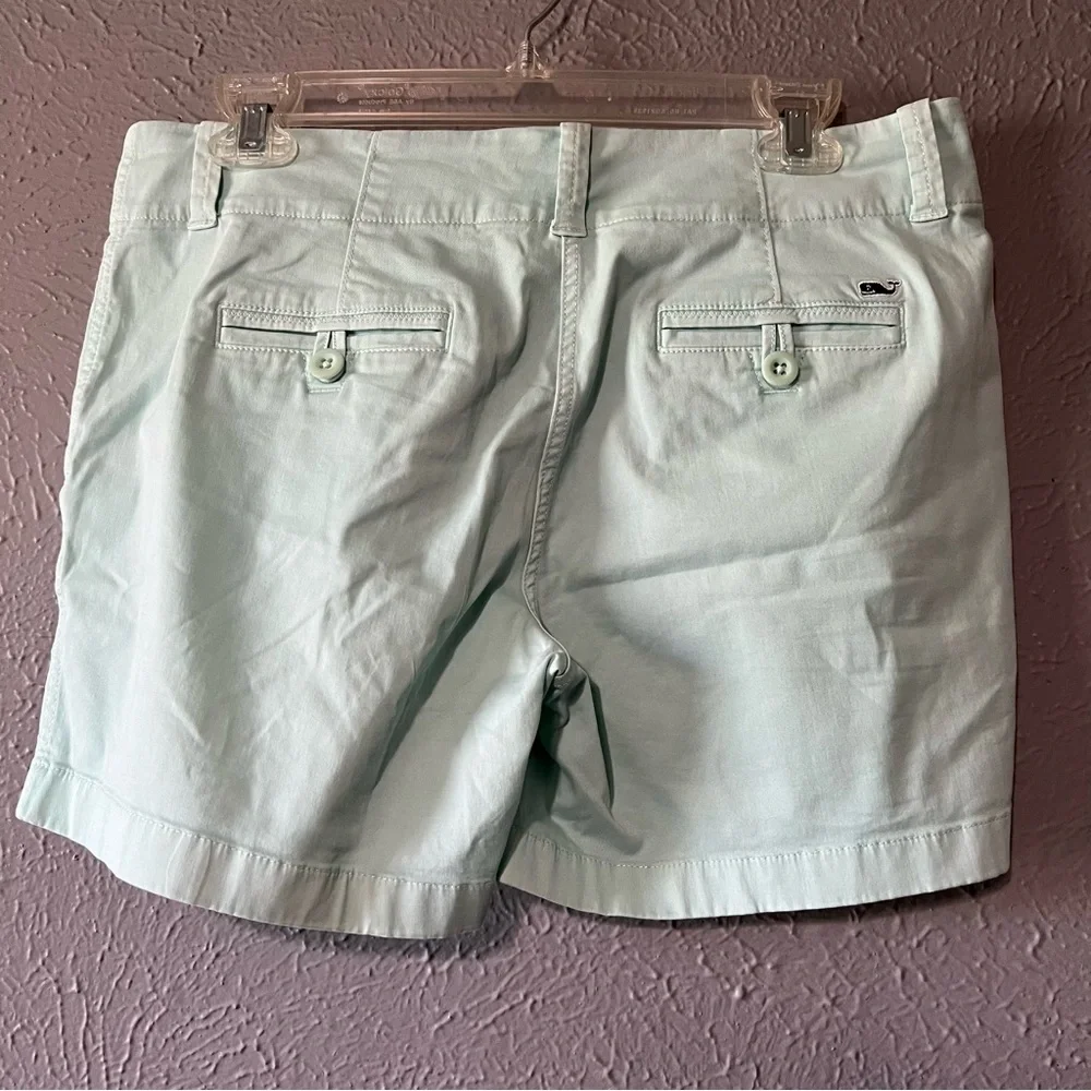 Vineyard Vines Mint Green Shorts Womens Size 4 Chino Stretch Preppy Style